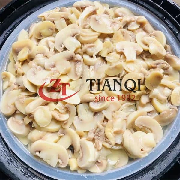 Консервированный шампиньон-гриб в барабане